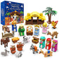 Nativity Advent Calendar 24 Days Building Blocks Kits Christmas Countdown Calendar