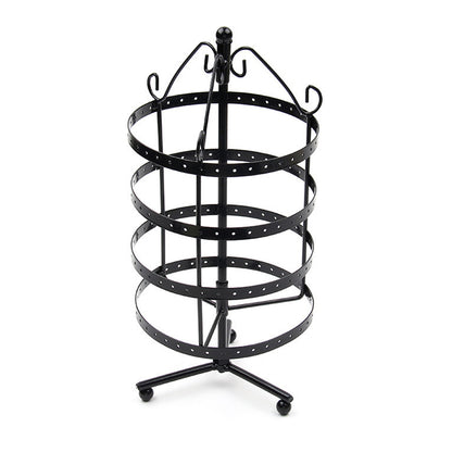 4-Tier Rotating 144 Holes Earring Display Hanging Rack