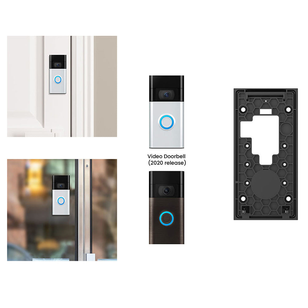 Portable No-Punch Self-Adhesive Doorbell Holder