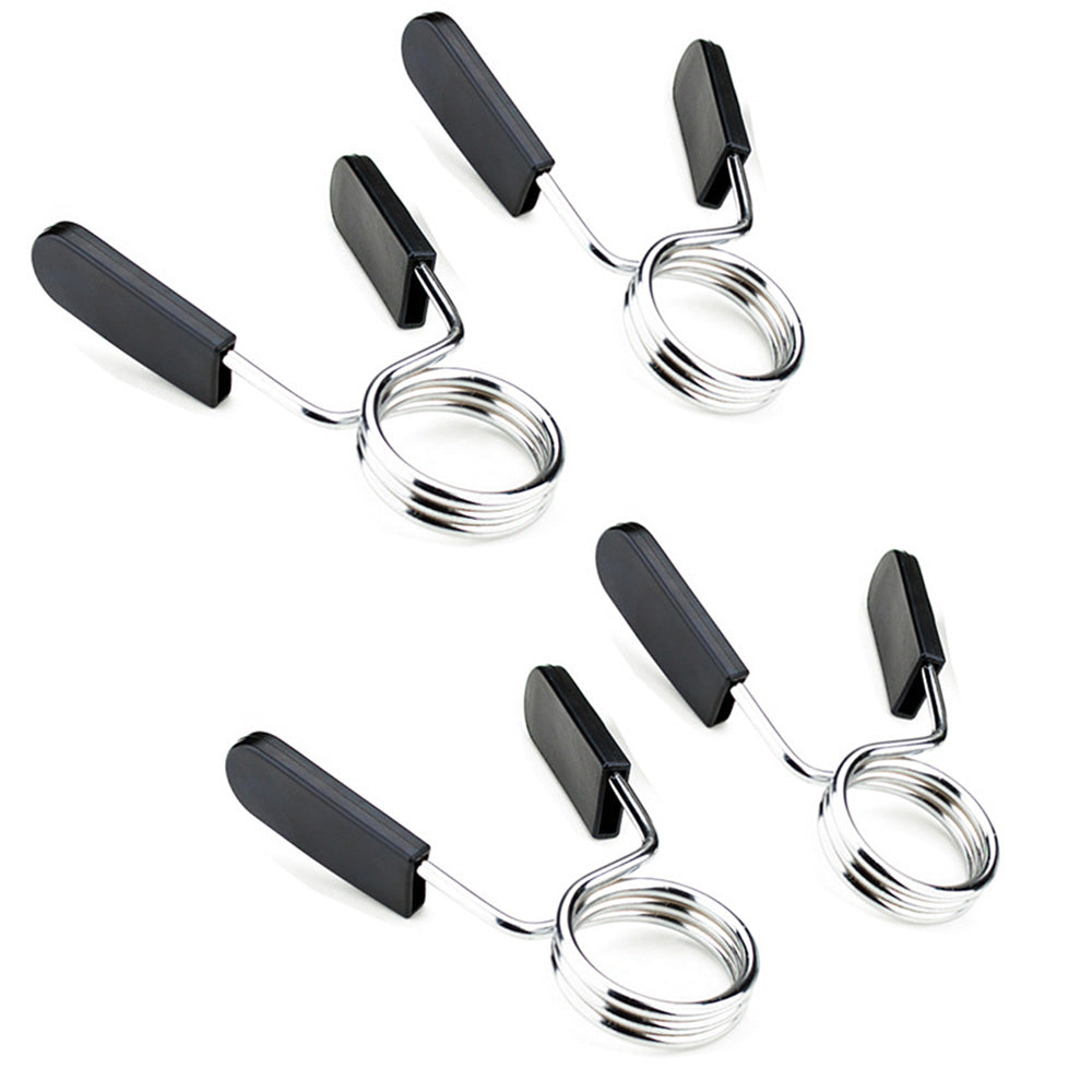 4 Pack 25mm Barbell Spring Clips Gym Weight Lifting Clamps for Dumbbell Bar Lock