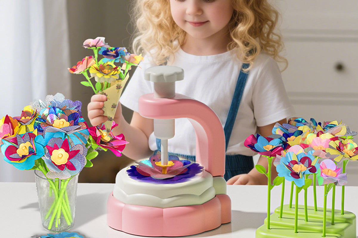 Fabric Flower Bouquets Toys DIY Craft Kits Toys For Flowers Market Toy