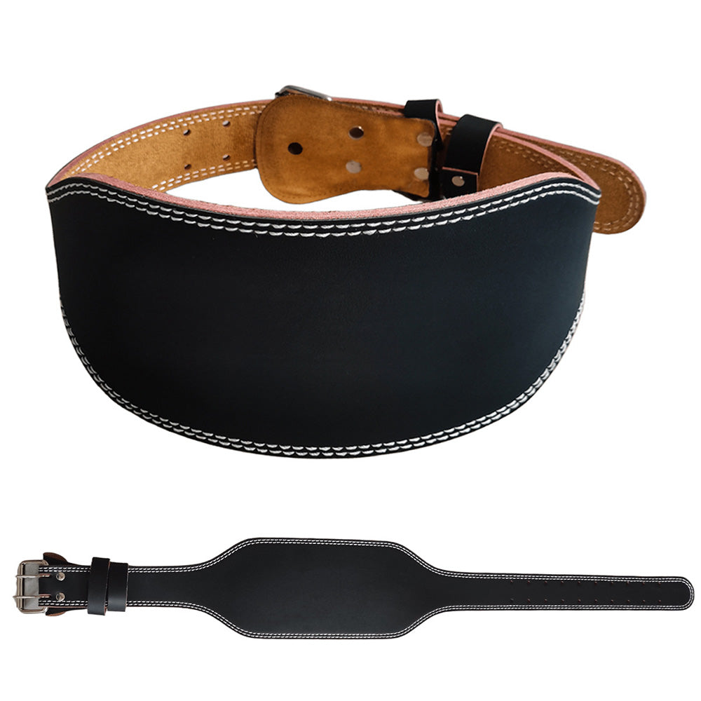 PU Leather Gym Waist Support Belt for Fitness Training and Back Support