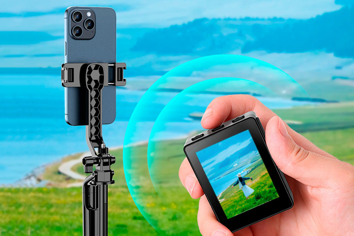 Mini Vlog Selfie Monitor Screen Bluetooth Remote Selfie Monitor for Travel TikTok