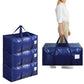 4 Pack Extra Heavy Duty Large Moving Bags with Strong Zipper and Comfortable Handles
