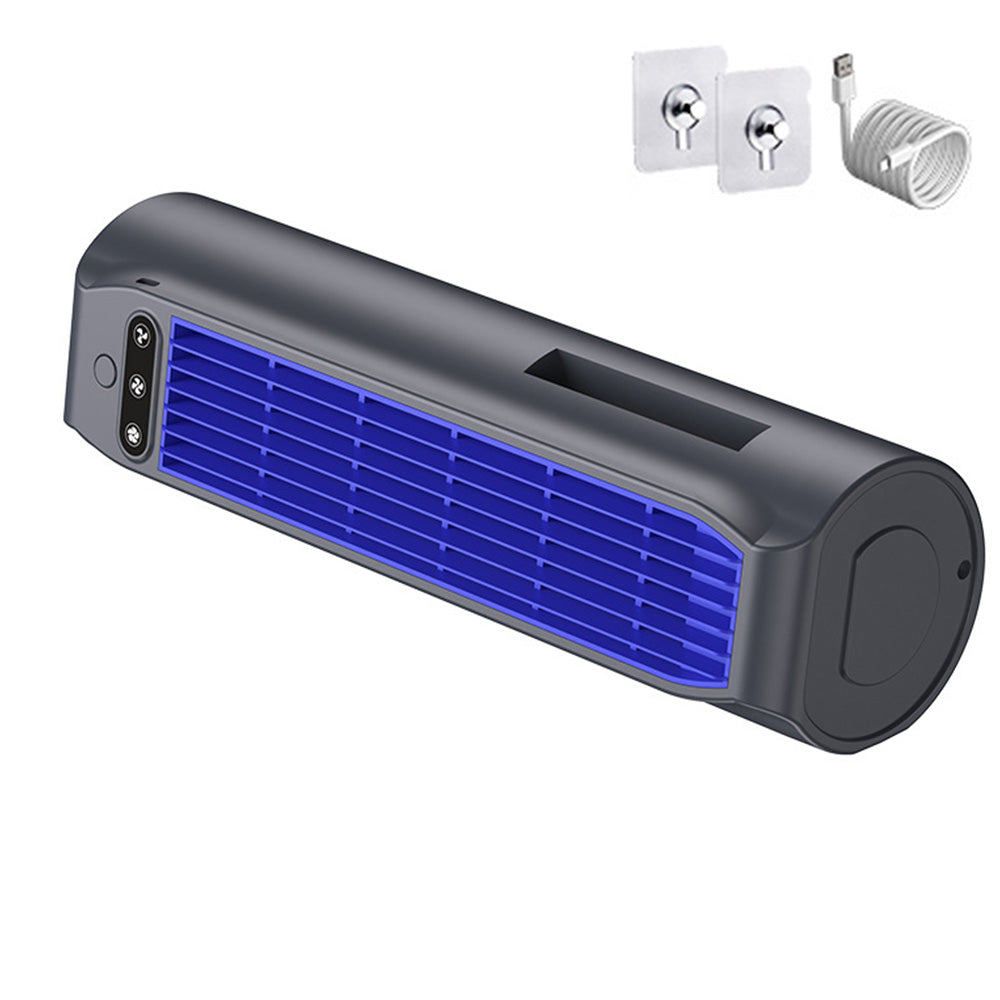 USB Rechargeable Bladeless Tower Fan For Wall Floor And Desk Use