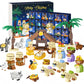 2025 Christmas Advent Calendar 24 Days Building Block Set Nativity Toy Gift