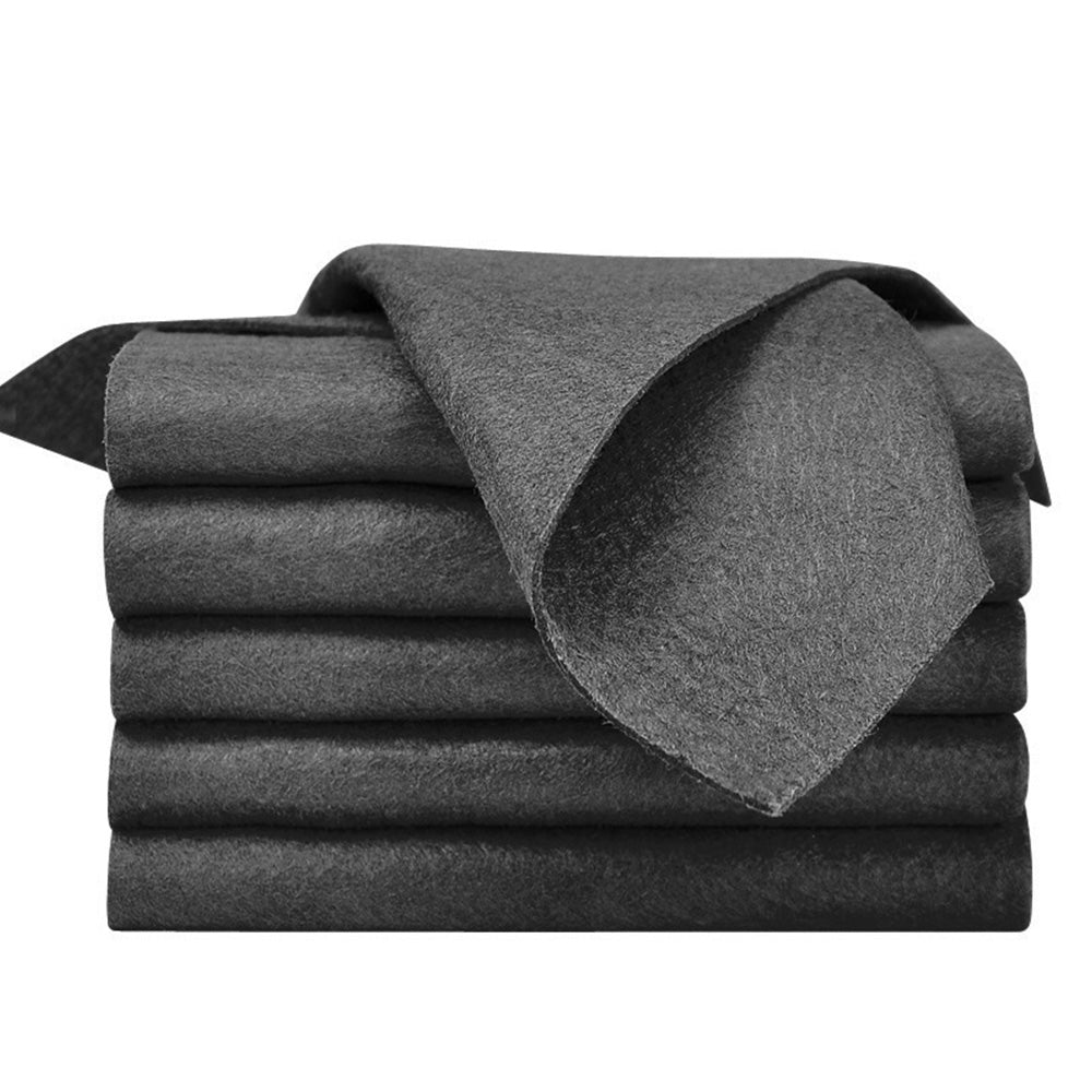 5 Pack Thick Streak Free Cleaning Cloths for Auto Windows Glass Mirrors