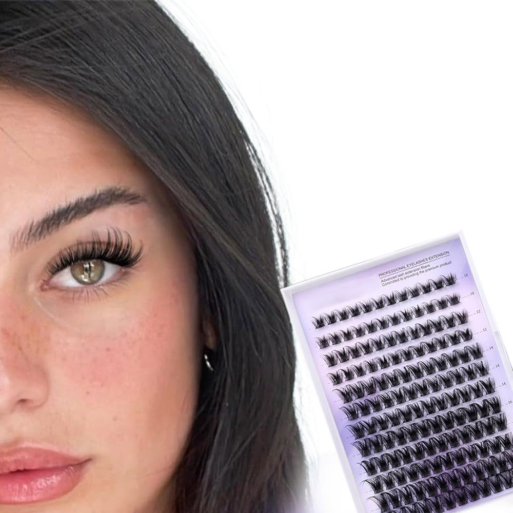 Lash Clusters Wispy Cluster Eyelash Extensions 10-18mm Individual Lashes DIY Cluster Lashes Extension