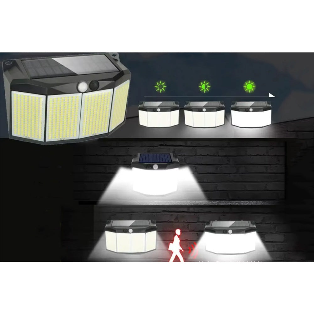 3 Mode 576 LED Solar Power Light Motion Sensor for Outdoor