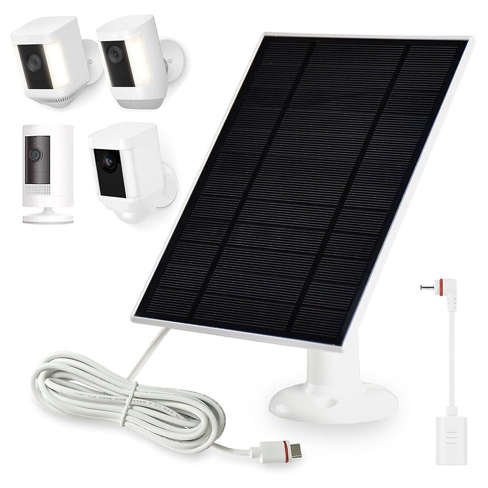 Solar Panel for Ring Camera USB-C Charging Security Camera Accessory