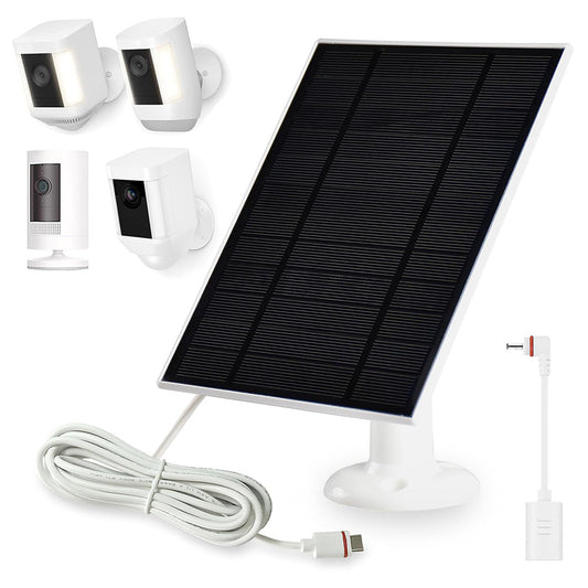 Solar Panel for Ring Camera USB-C Charging Security Camera Accessory