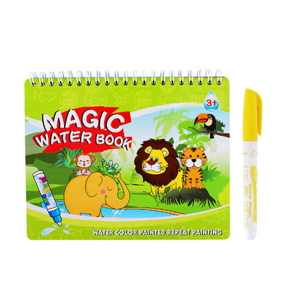 Magic Water Drawing Doodle Coloring Book with Pen