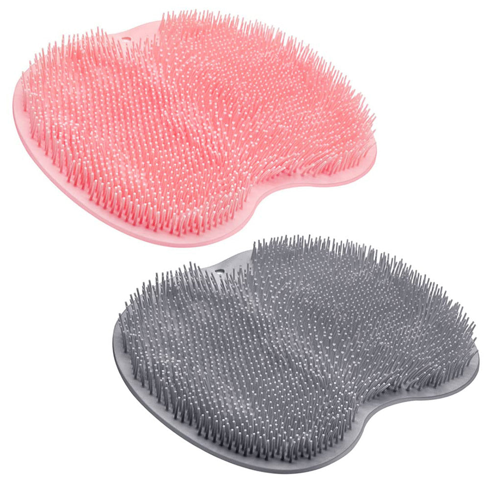 2 Pack Foot Back Body Scrubber Bath Shower Brush Cleaning Mat