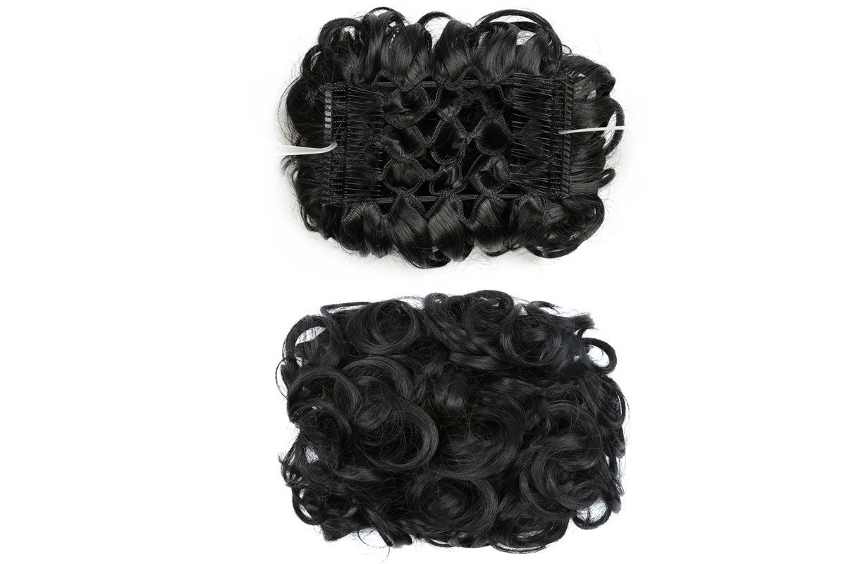 Curly Hair Bun Extension Messy Bun Hairpiece for Instant Updo