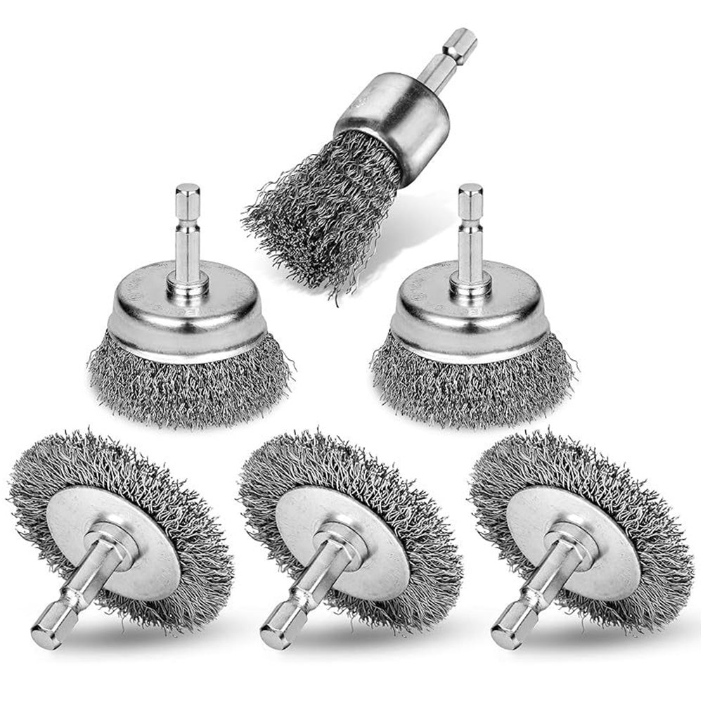 Wire Brushes Set for Drill Durable Drill Wire Brush Set for Rust Removal