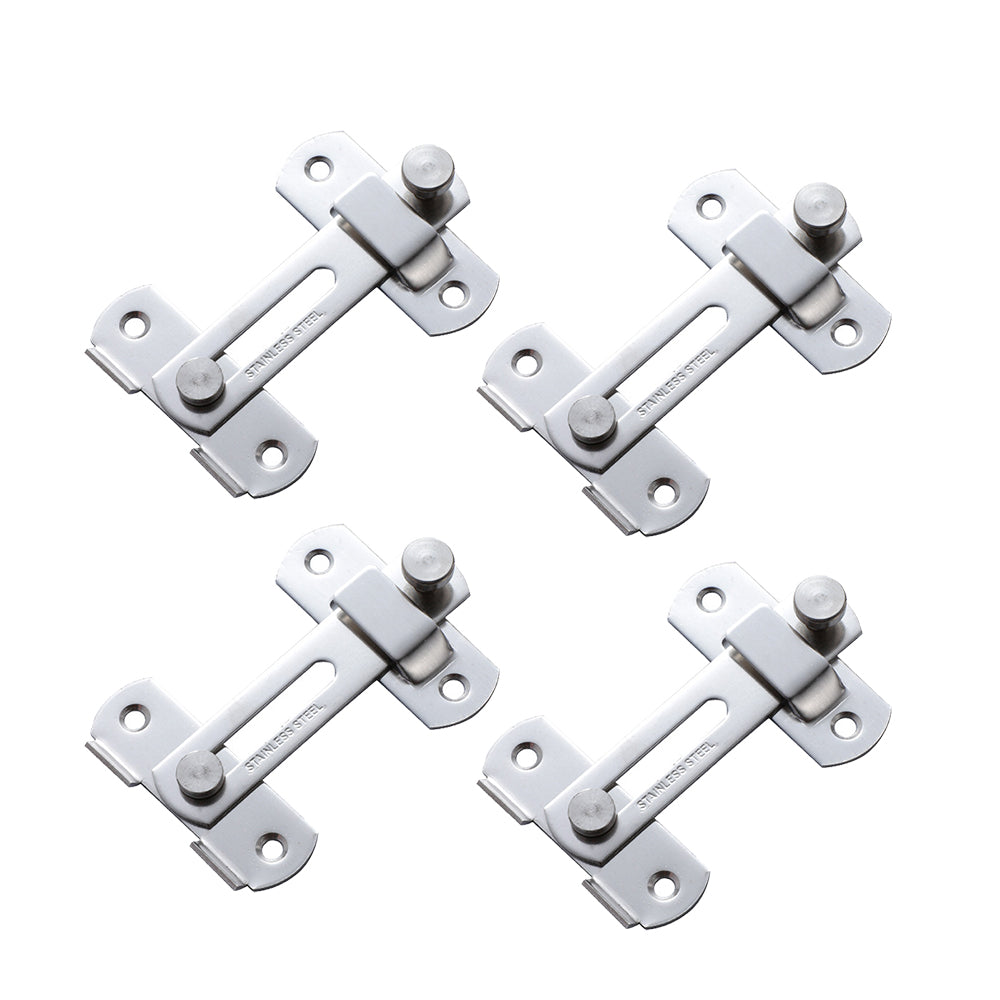 4Pcs Barn Door Latches Stainless Steel Barn Gate Flip Door Locks