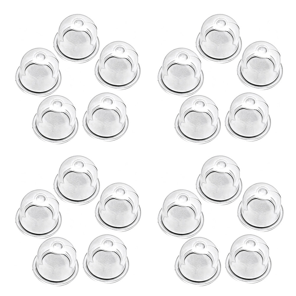 20 Pack Clear Carburetor Primer Bulbs for Trimmers Mowers and Hedge Machines