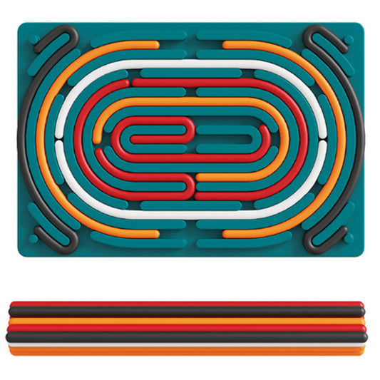 Sensory Activity Double-Sided Kids Busy Board for Fine Motor Skill