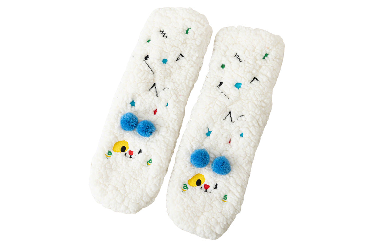 Women's Sherpa Fleece Slipper Socks Cozy Indoor Socks Warm Plush Socks