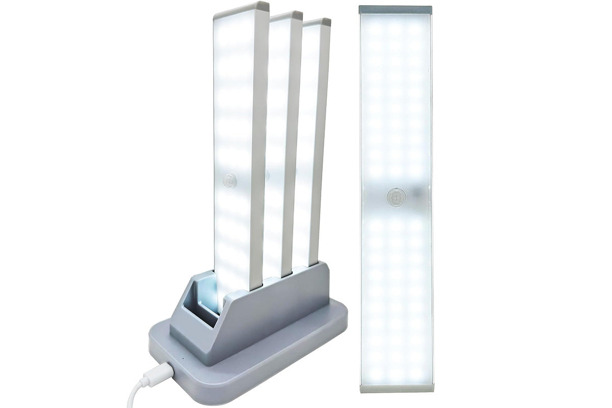Under Cabinet Lights with Charging Station Motion Sensor Light for Cabinets Bookshelf