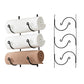 3-Tier Iron Wall-Mounted Bathroom Towel Rack for Vertical Storage