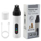 Electric Pet Nail Grinder Pet Paws Trimmer Grooming Tool Rechargeable