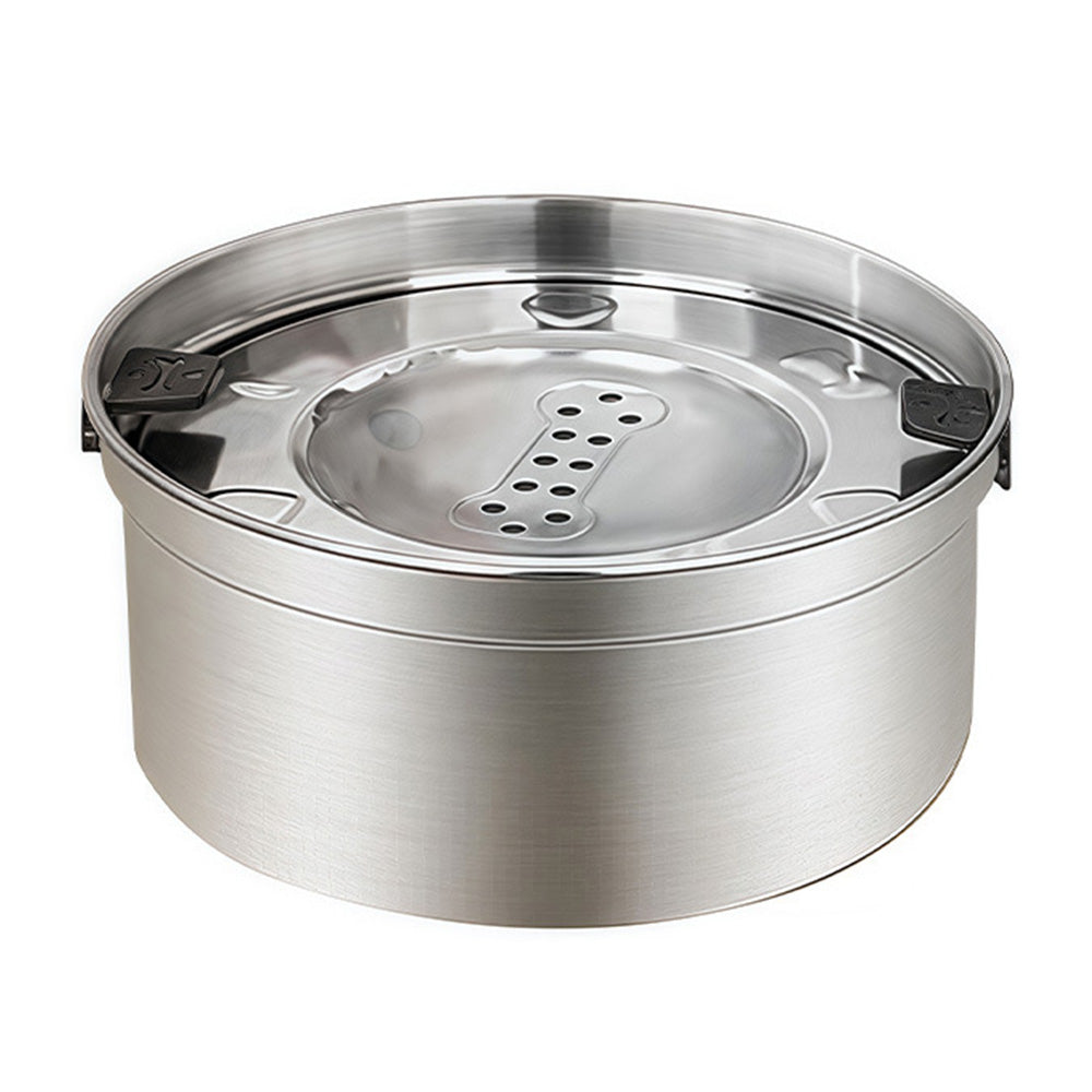 304 Stainless Steel Floating Pet Water and Food Bowl with Removable Plate