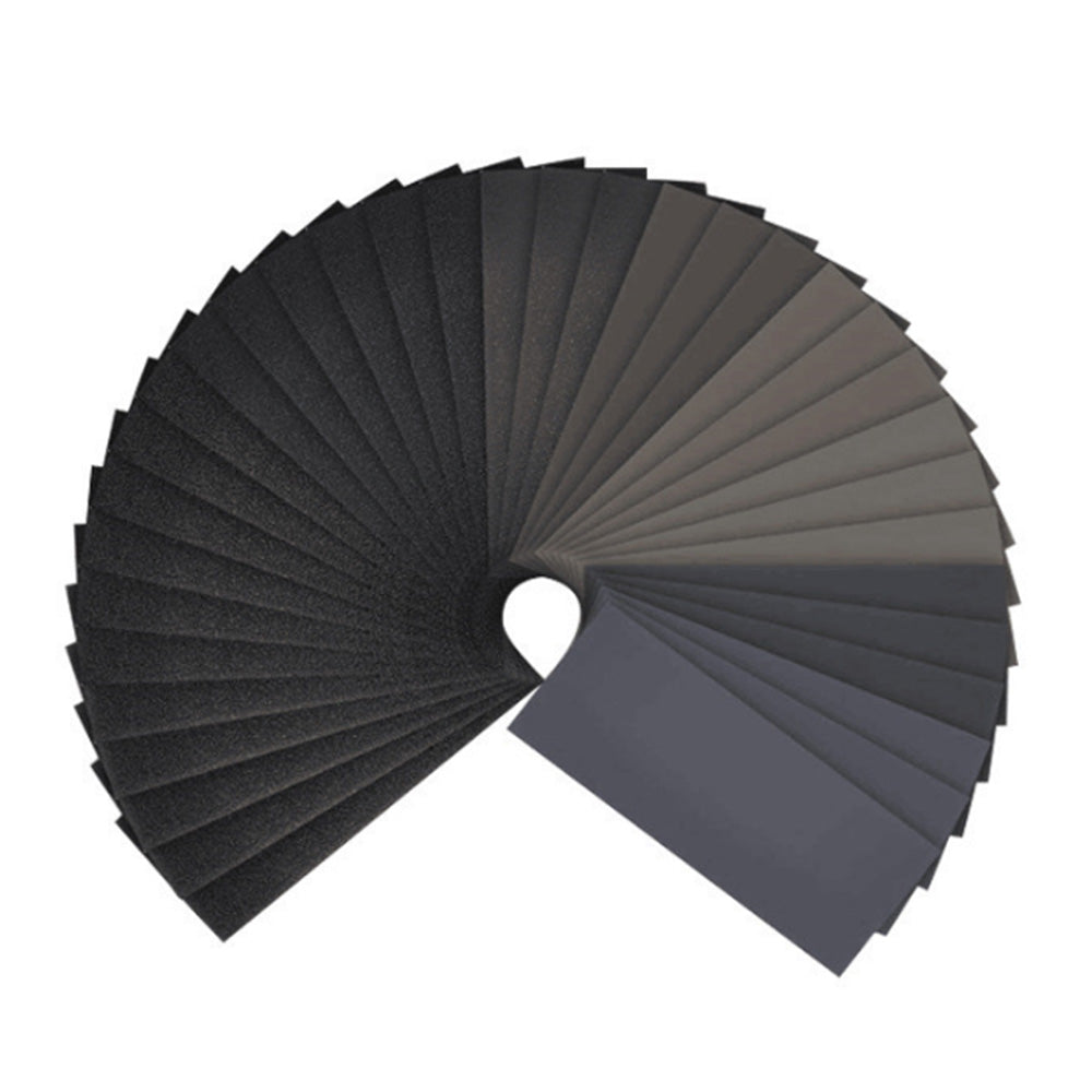 42Pcs Sandpaper Sand Paper Sanding Sheets for Assorted Grit Wet Dry Wood Automotive Metal