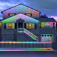 Solar Powered Christmas APP Control Smart Eave Lights Xmas Permanent Outdoor String Lights