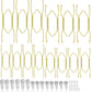 14Pcs Invisible Plate Hangers for Wall Display Stainless Steel Gold Plate Holder Set