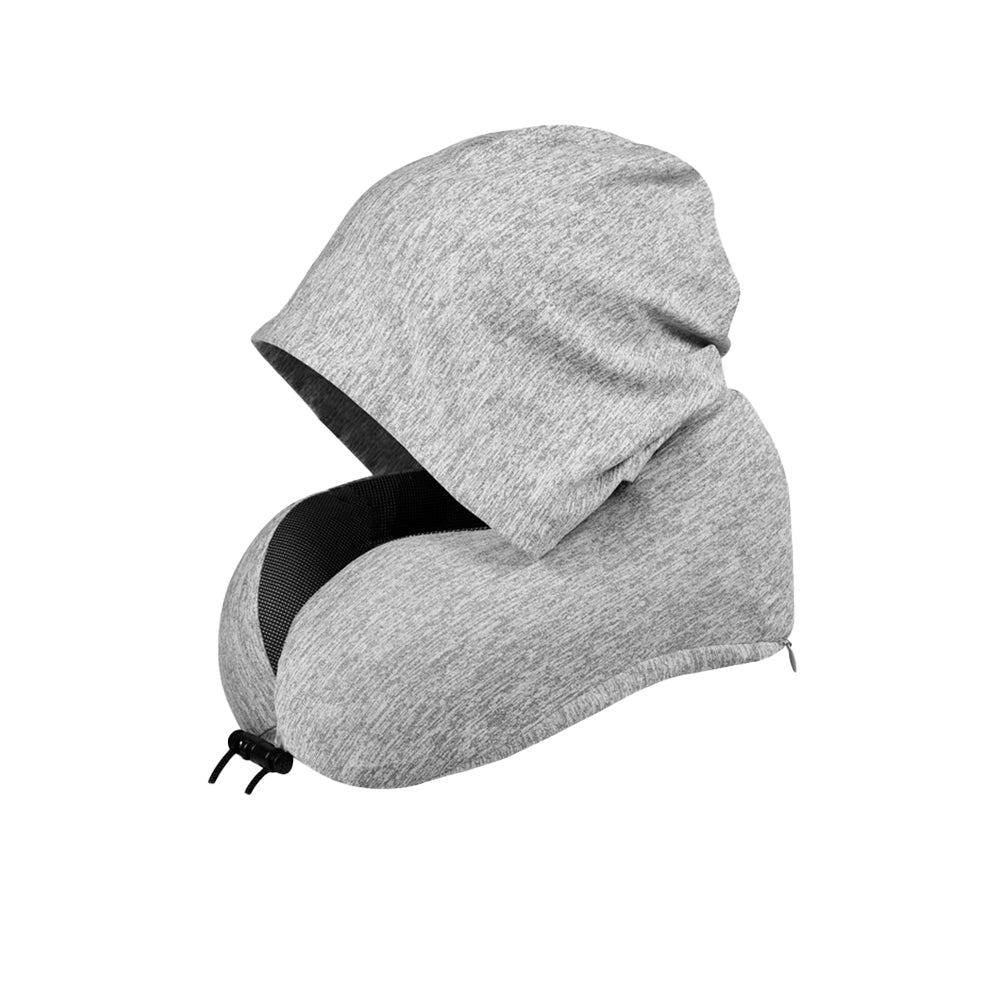 Hooded U Shaped Removable Travel Neck Pillow