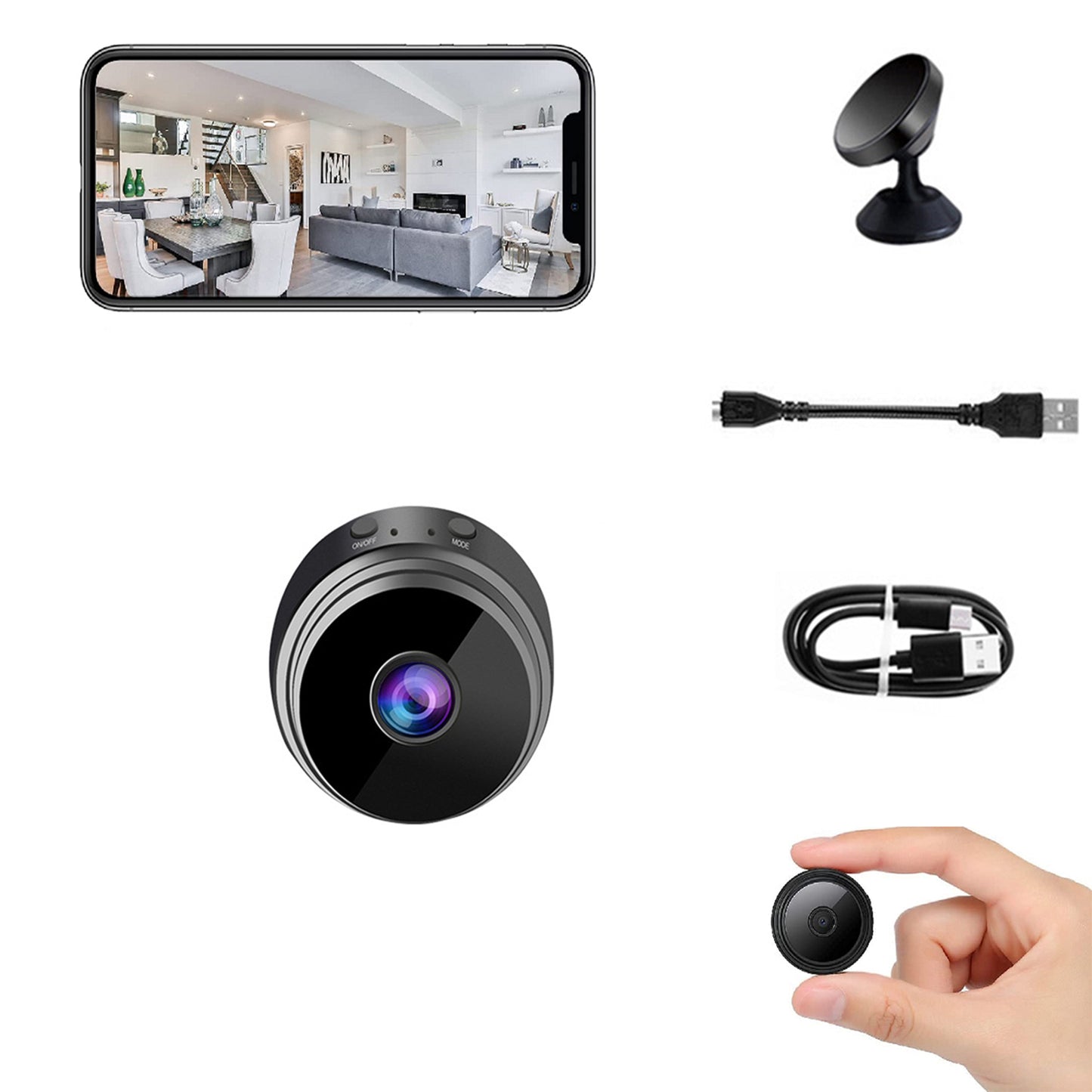 USB Rechargable Wireless Mini Home Surveillance Security Camera