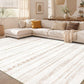 Bohemian Rug Crystal Velvet Machine Washable Non-Slip Scratch-Proof for Living Room Bedroom Dining Room-Red
