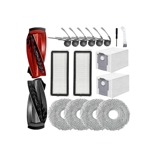 Replacement Parts for Roborock Qrevo Curve/P20 Pro Robot Vacuum Cleaner Replacement Parts Main Side Brushes Dust Bags