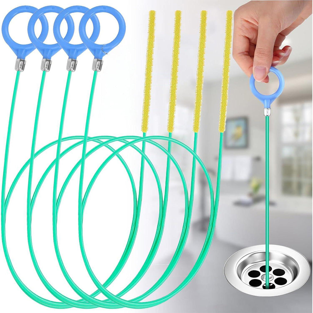 90cm Or 130cm Drain Hair Clog Remover Sink Snake Drain Cleaner Tool