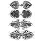 4 PCS Vintage Sweater Clips Alloy Silver Cardigan Clips for Shawl Dress