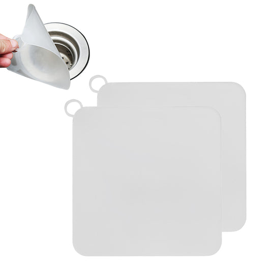 2Pcs 20x20cm Sewer Sealing Silicone Cover for Bathroom Kitchen