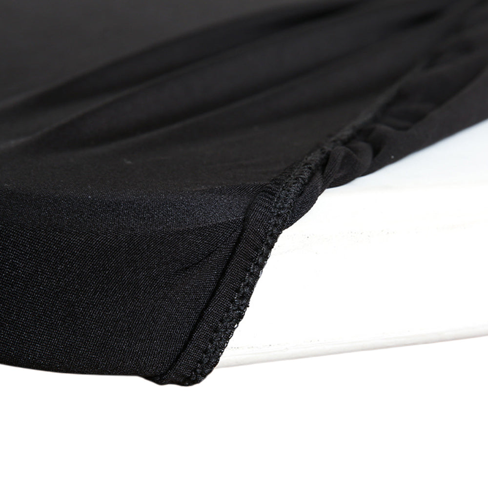 Elastic Edge Polyester Tablecloth for Picnic and Dining Table