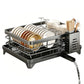 Heavy Duty Steel Dish Drying Rack Drain Spout Removable Rack