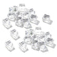 25 Pack Clear Simulated Ice Cubes for Drink Reusable Ice Cubes for Decor Home Bar Parties
