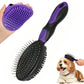 2 Pack Pet Grooming Brush Set Deshedding Double Sided Comb Massage Brush for Cats Dogs Horses