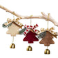 3pcs Jingle Bells Christmas Tree Decorations Plush Pendant Hanging Christmas Ornaments