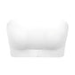 2Pcs Women's No Padding Bandeau Bra Strapless Front Closure Bra