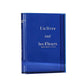Plastic Clear Book Vase for Flowers Bookshelf Vase Decoration-Blue