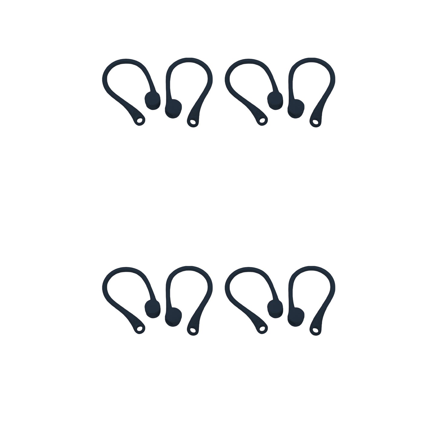 4Pairs Anti-Lost Earbuds Hooks