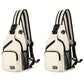 2Pcs Dual-use Water-resistant Chest Bag Outdoor Travel Shoulder Backpack