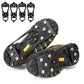 2 Pairs Ice Cleats Traction Crampons Snow Grips with 8 Spikes for Boots Shoes