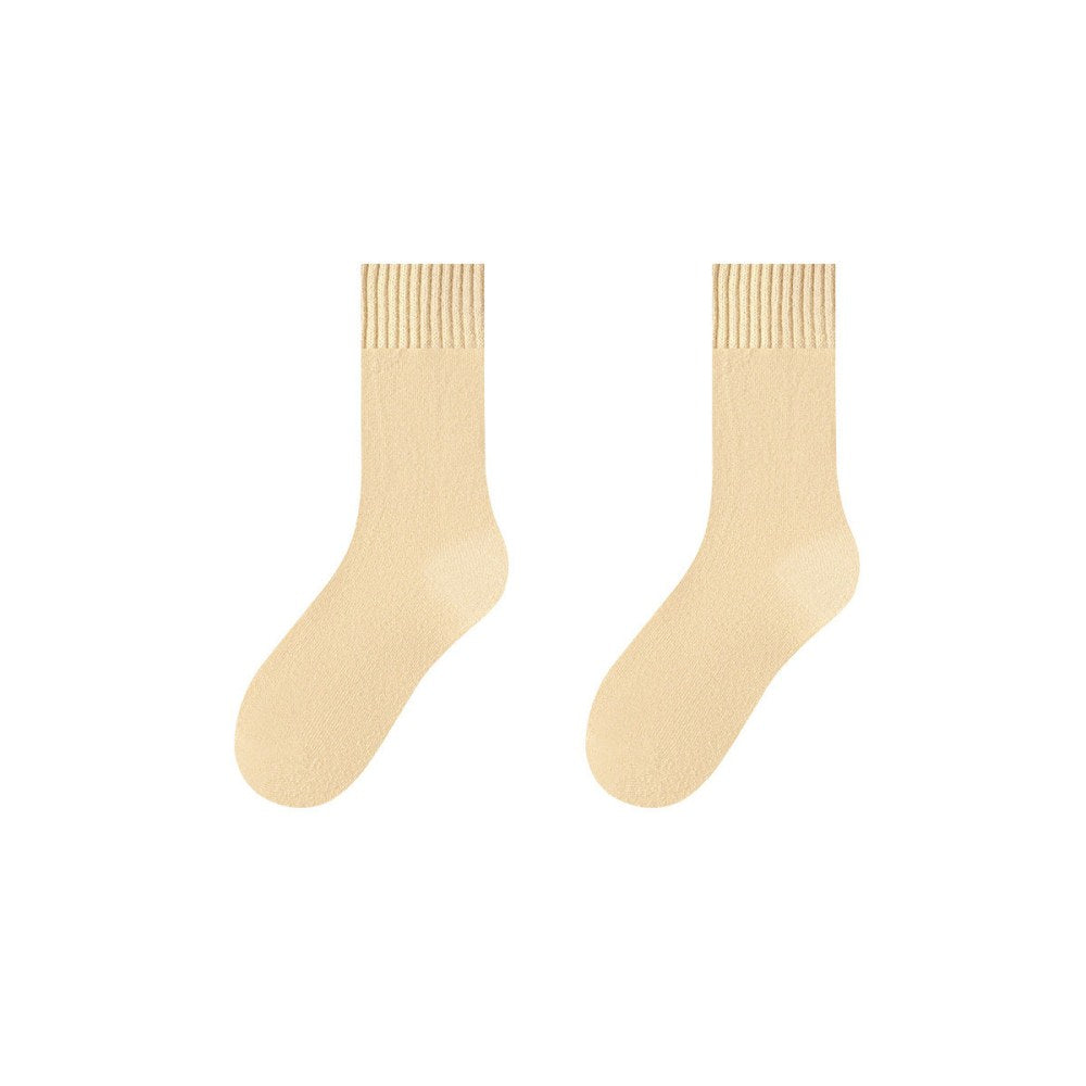 1 Pair Warm Thermal Socks Womens Winter Fleece Lined Socks Insulated Socks