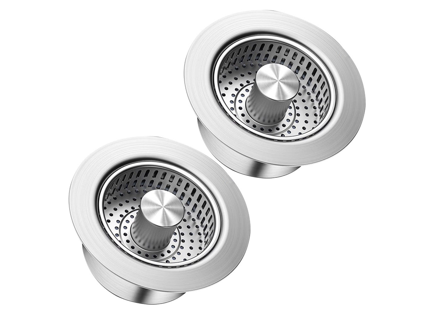 3-in-1 Kitchen Stainless Steel Sink Drain Strainer Pop Up Sink Stopper Drain Plug