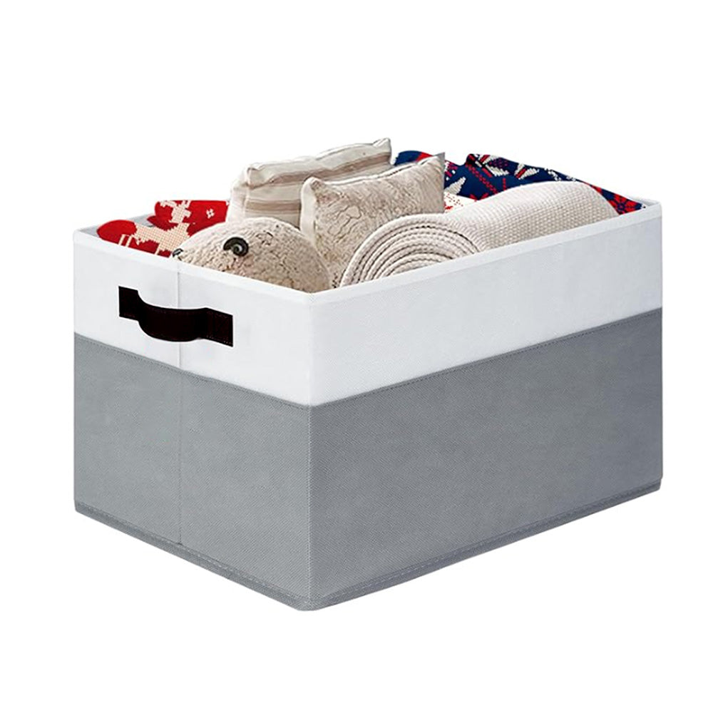 2Pcs Storage Baskets Bins for Shelves Organizing Toys Books Towels Clothes